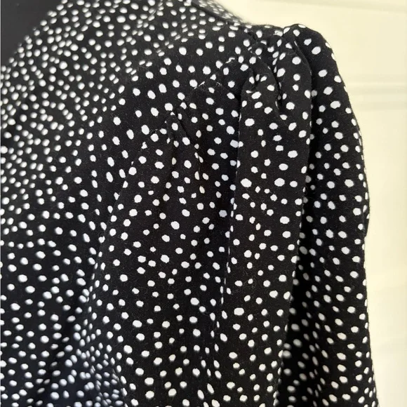 GAP Black and White Polka Dot button up dress. - Picture 7 of 13